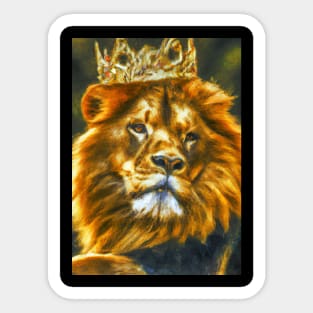 Lion with Crown Sticker